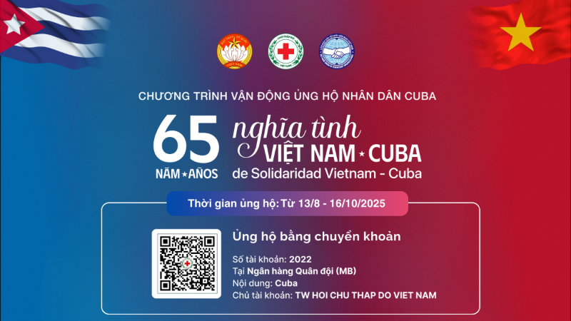 Công văn tiếp tục vận động ủng hộ nhân dân CUBA